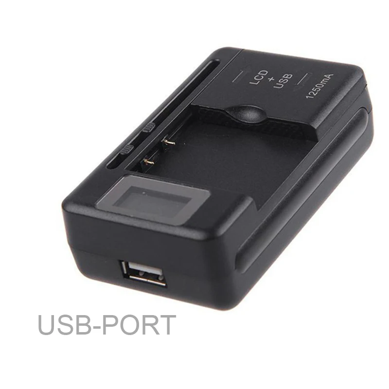 Battery Charger Battery Charger Adapter Charger Adapter Power Supply Adapter Mobile Battery Charger Universal LCD Indicator Screen USB-Port Cell Phone Chargers Battery Charging EU US UK PLUG