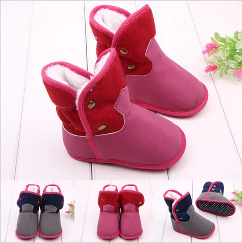 2015 Fashion Baby Infants Fleece Boots Toddler Girl Boy Snow Boots