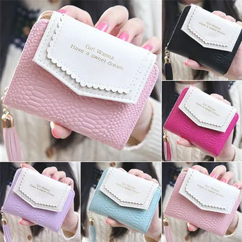 

Fashion Women Leather Bifold Wallet Zipper Clutch Card Holder Purse Lady Handbag