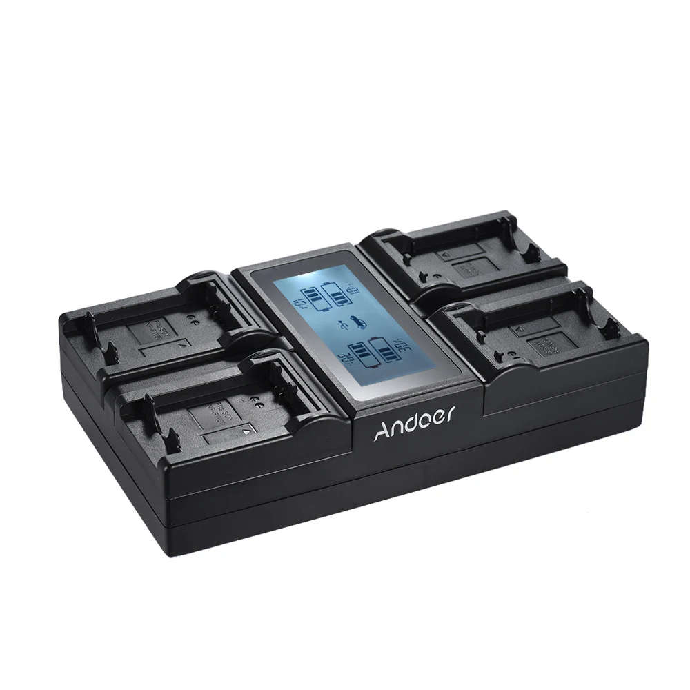 

Andoer NP-FW50 NPFW50 4-Channel Digital Camera Battery Charger for Sony a7 a7R a7sII a7II a6500 A6300 a7RII NEX Series