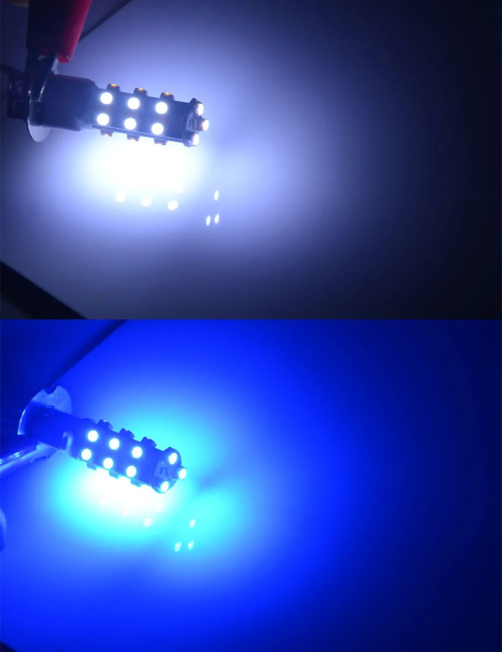 AutoEC 100X H3 21 smd led 1210 3528 Flashing