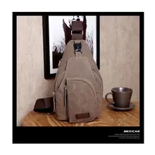 LJL Горячая Повседневная Мужская холщовая нагрудная Сумка Многофункциональная открытая походная спортивная Большая сумка-мессенджер сумка на плечо