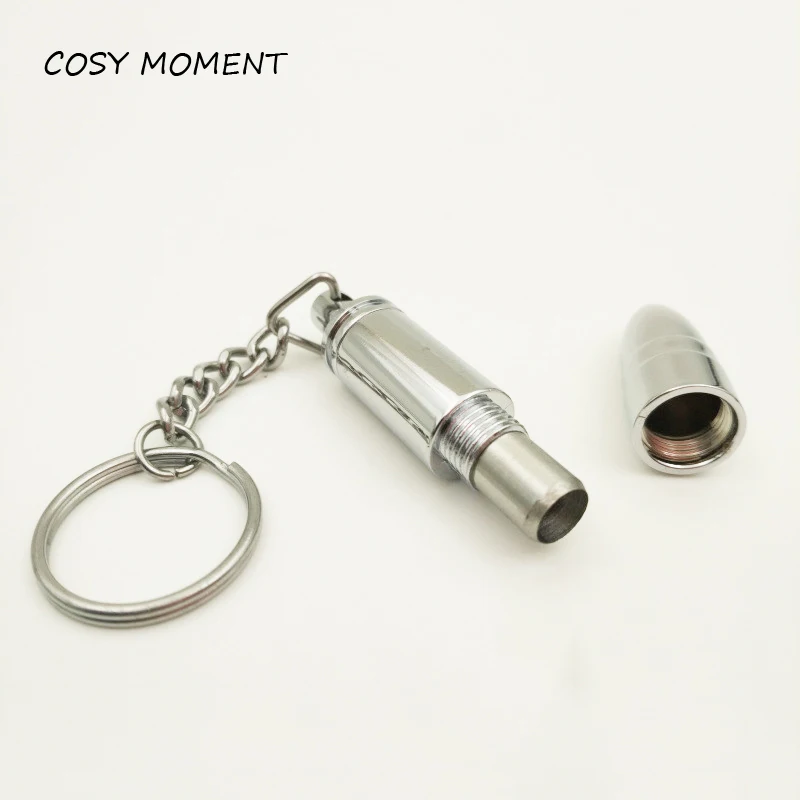 

COSY MOMENT Cigar Punch Cutter With Key Ring Chain Bullet Style Draw Hole Cut For Cohiba Portable Gadgets SM161