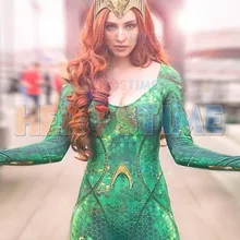 Костюм меры Aquaman фильм версия Mera костюм для собаки Хэллоуин комбинезон супергероя может на заказ