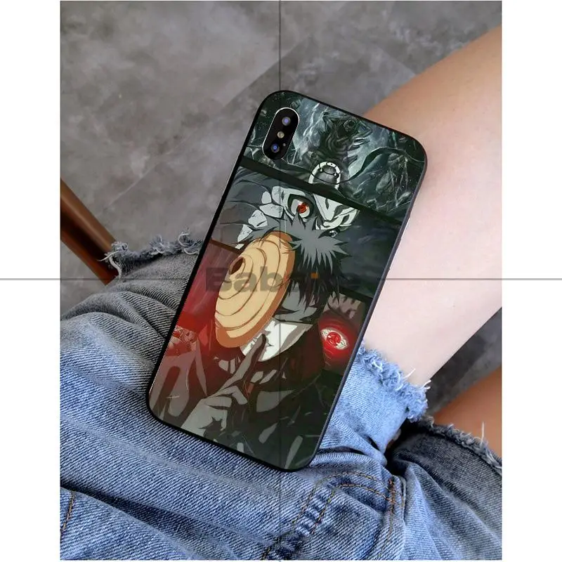 Babaite Naruto Akatsuki Uchiha DIY Окрашенные аксессуары для телефонов Чехол для Apple iPhone 8 7 6 6 S Plus X XS MAX 5 5S SE XR чехол