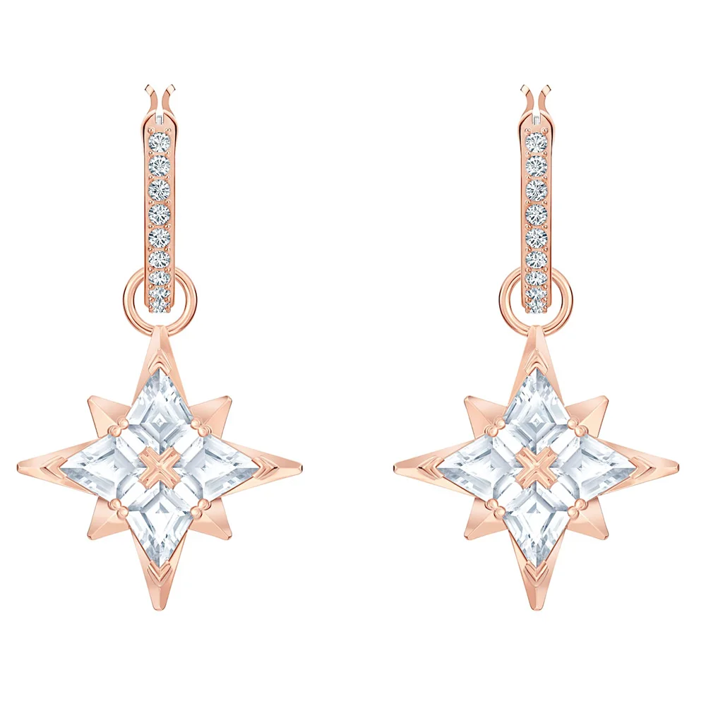 

SWA 2019 MULIER New Fashion Romantic Jewelry Send Girlfriend Gift Crystal Star Earrings 5494337 Free Shipping