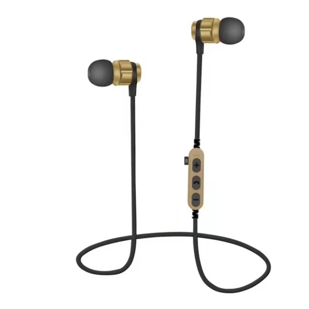 

Magnetic Music Bluetooth 4.1 Earphone Sport Running Wireless Bluetooth Headset With Mic For Phone
