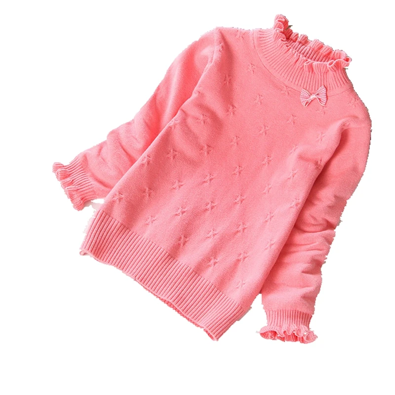 Новые свитера для девочек на осень и зиму модная детская одежда из хлопка детские хлопковые свитера для детей 2-14 лет