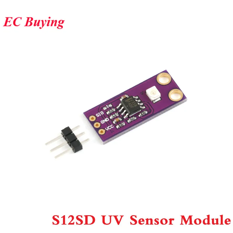 

S12SD UV Sensor Module UV Detection Solar Ultraviolet Intensity Sensor 240nm-370nm For Arduino