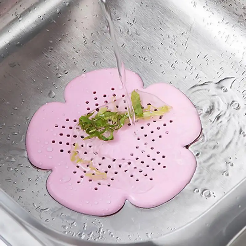 Flower Shaped Silicone Floor Drain Sewer Drainage Filter Kitchen Sink