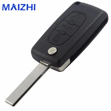 maizhi 3 Buttons Remote Key Case Shell Cover For Citroen C2 C3 C4 C5 C6 C8 XSARA PICA For Peugeot 407 407 307 308 607 CE523