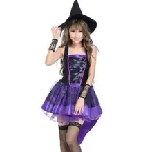 2016 Recién Llegado de Partido de la Bruja de Cosplay Danza Adultos Traje de Holloween Maquillaje de Fiesta Para Las Mujeres Supergirl Ropa del Funcionamiento