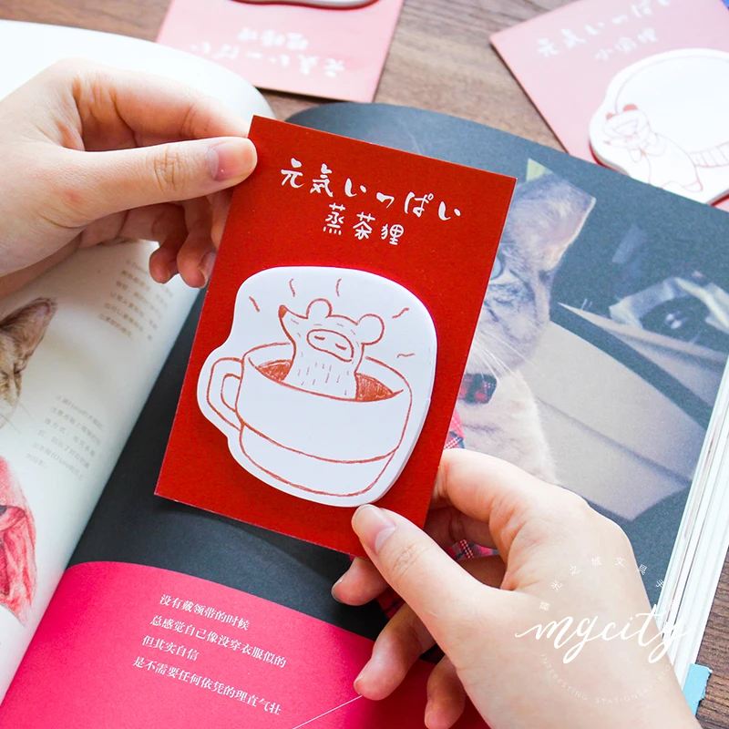 Cute Japan happy eating sticky memo pad notepad paper message note