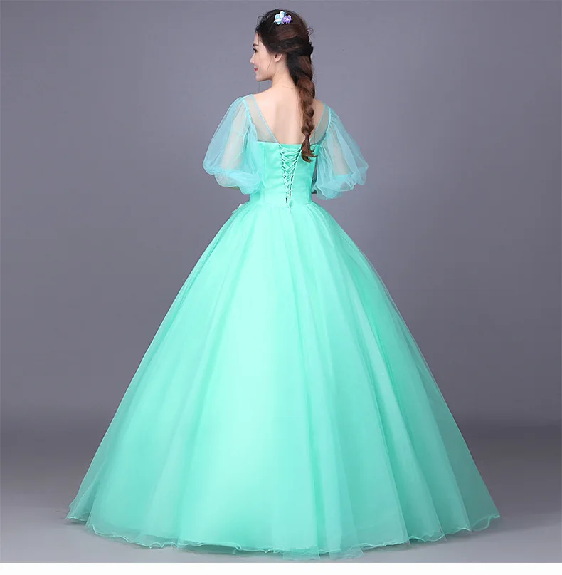 Бальные платья бальное платье 2019 с Половина рукава Сладкий 16 длиной до пола светло голубой Vestidos de 15 anos
