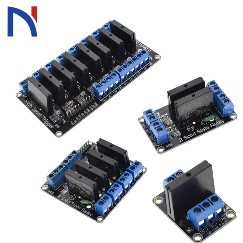 Твердотельное реле для arduino 1/2/4/8 каналов стандартная печатная плата SSR выход 5 в