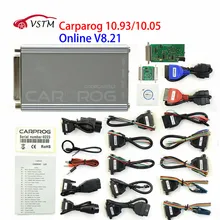 Outil de réparation automobile CARPROG V10.05 V10.9 ou V8.21, programmateur en ligne, puce 74hc125, avec 21 adaptateurs