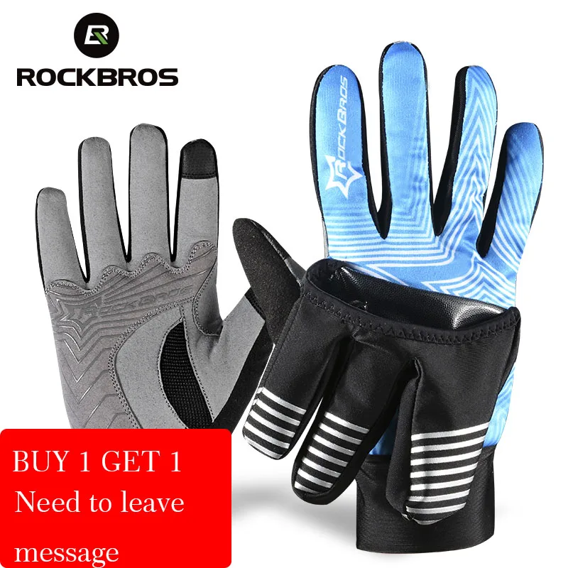 ROCKBROS Glove 2 Modes Bike Bicycle Winter Waterproof Touch Screen