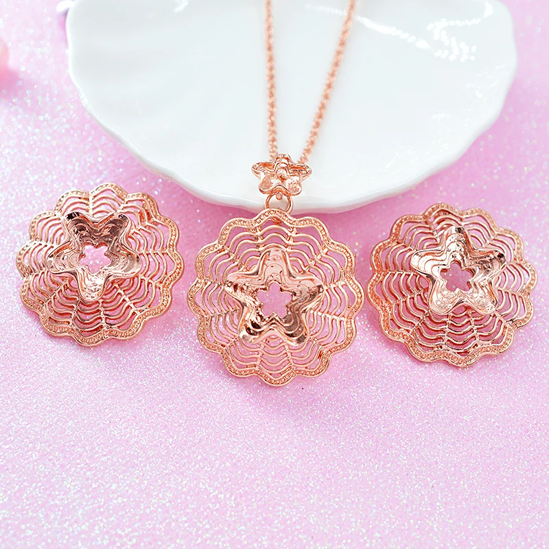 ZEA Dear Jewelry хит продаж большие Ювелирные наборы для женщин серьги ожерелье