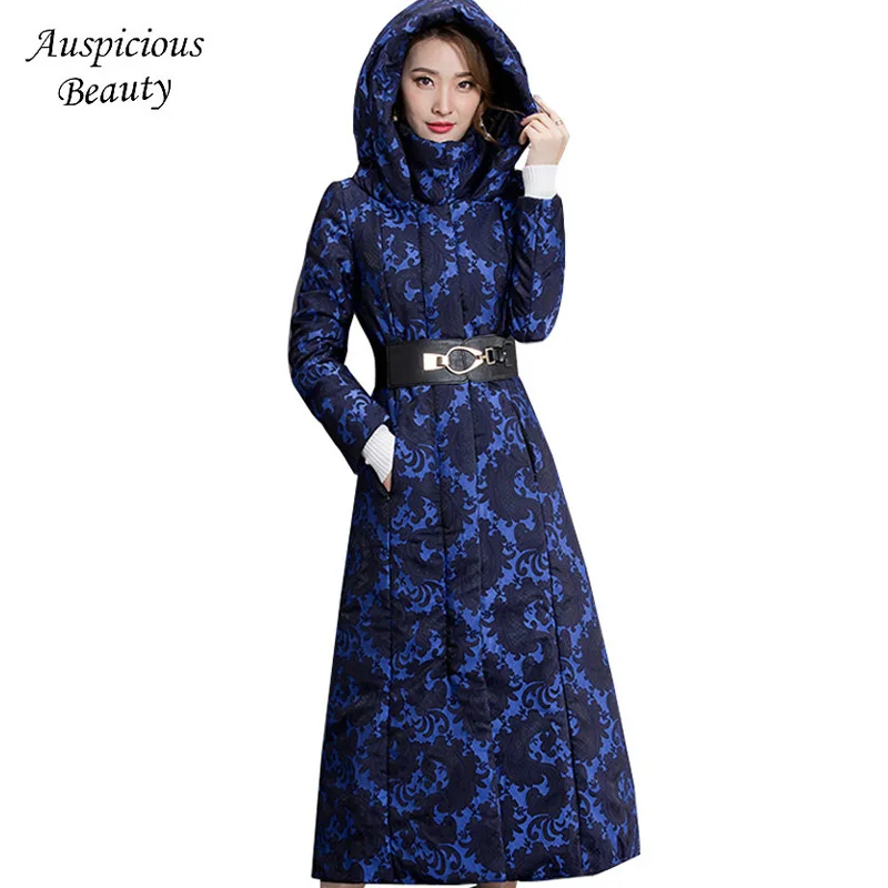 Large Size Winter Hooded jacket Thickened Parkas Women