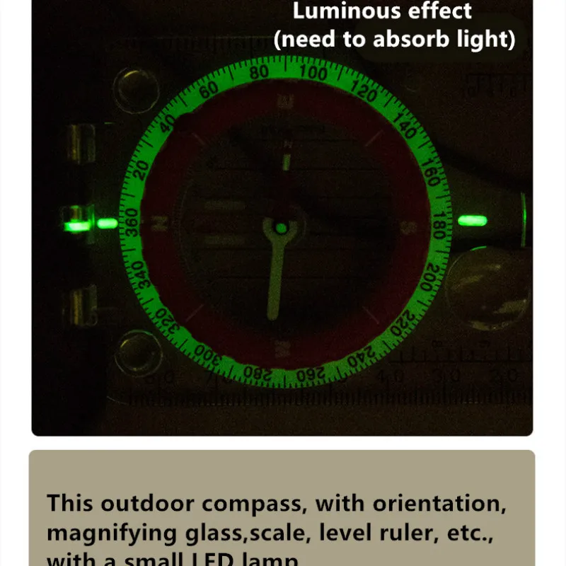 Professional Waterproof Transparent Compass Military Army Compasswith Light Sighting Luminous Compass for Outdoor Camping Hiking Professional Waterproof Transparent Compass Military Army Compasswith Light Sighting Luminous Compass for Outdoor Camping Hiking