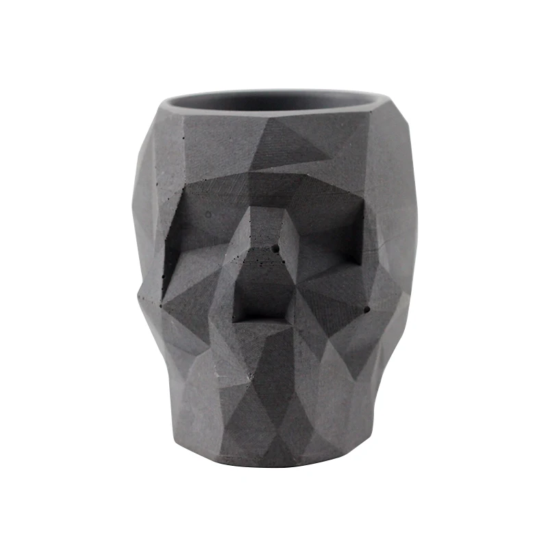 

Nicole Silicone Concrete Mold Skull Flowerpot Mould Handmade Halloween Skeleton Planter Tool