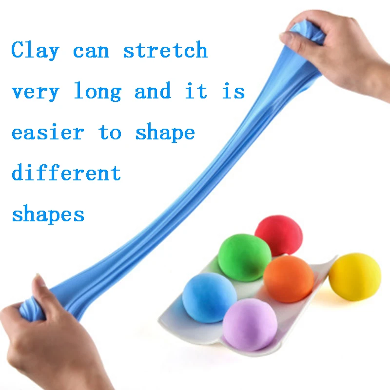 100G Big Size 3D Fluffy Foam Slime DIY Light Soft 24 Colored Clay Education Craft Toy Antistress Kids Toys for Children No Borax