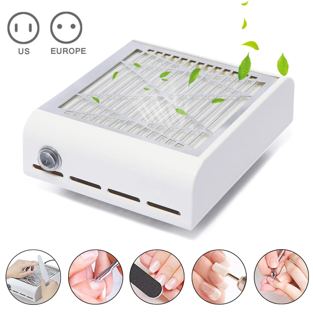 

Hot Strong Power 40W Nail Fan Art Salon Suction Dust Collector Vacuum Cleaner Nail Dust Collector wyt77