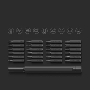 Image 5 - 2020 Originele Xiaomi Dagelijks Gebruik Schroevendraaier Kit 24 Precisie Magnetische Bits Alluminum Doos Diy Schroevendraaier Set Voor Smart Home