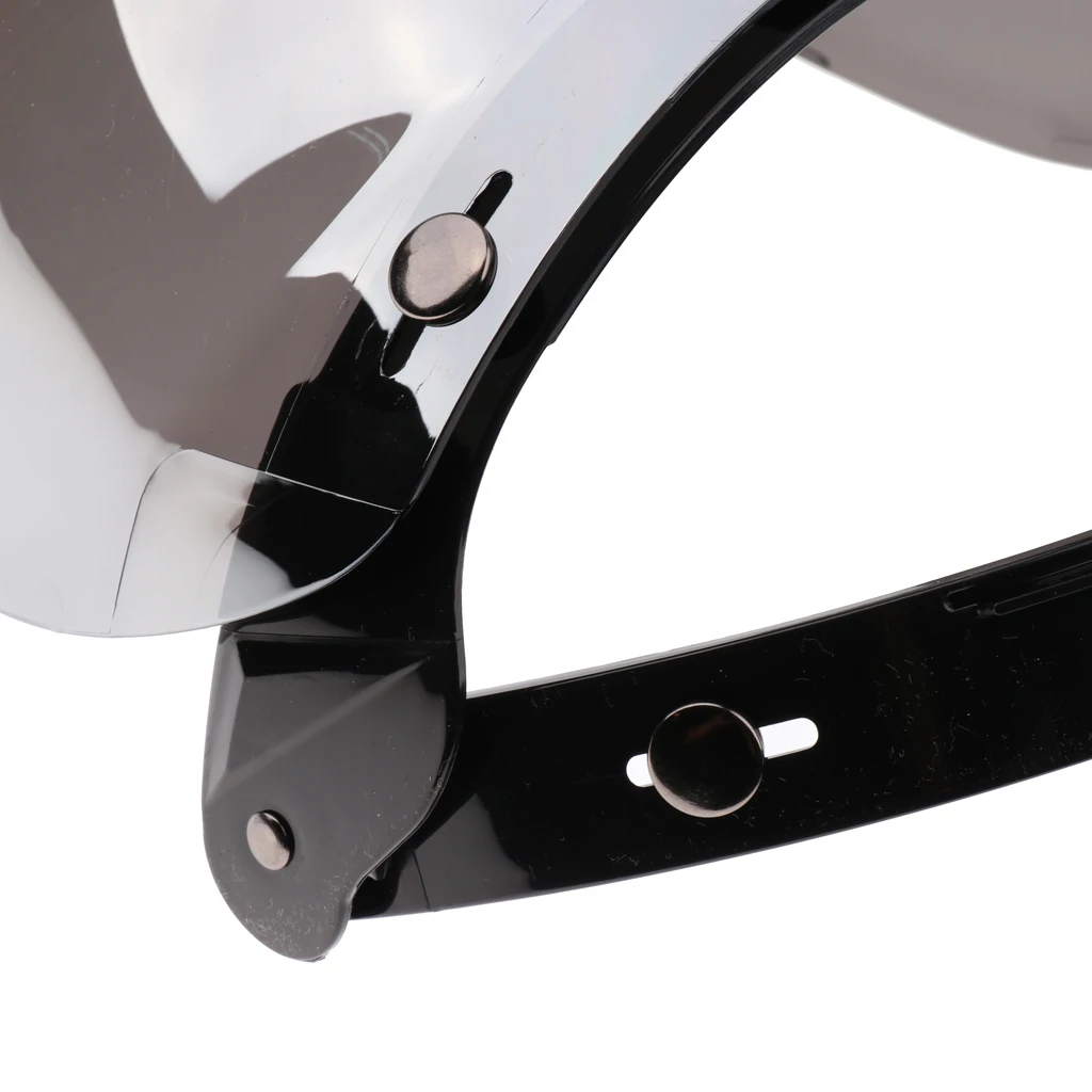 3-Snap Bubble Wind Shield Visor For Bonanza Biltwell Motorcycle Helmet