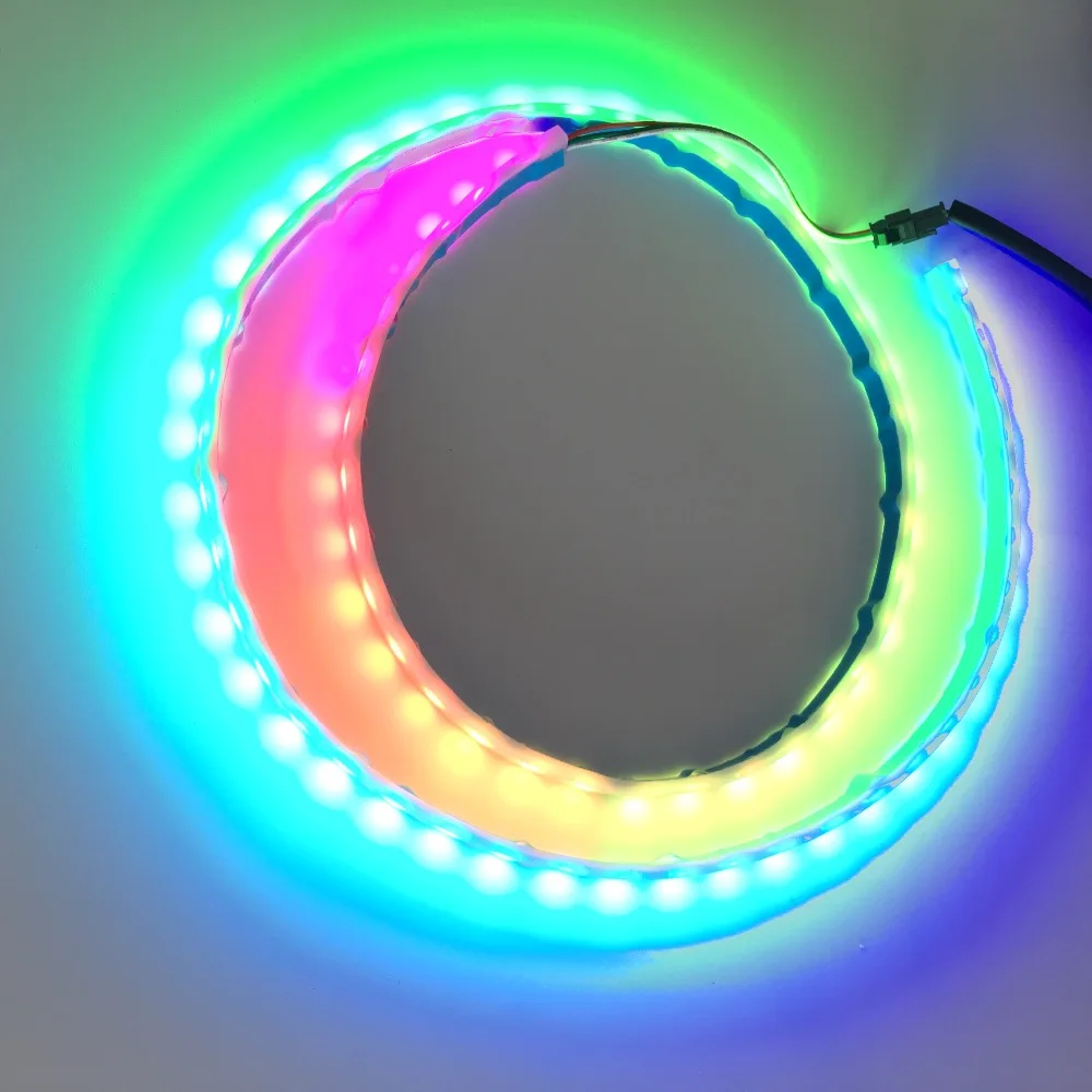 

Car Styling RGB led tail light flexible DRL Led Dynamic Streamer Turn Signal Tail LED Warning Lights colorful