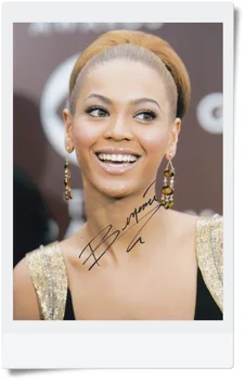 

signed Beyonce autographed photo 7 inches free shipping 09201703