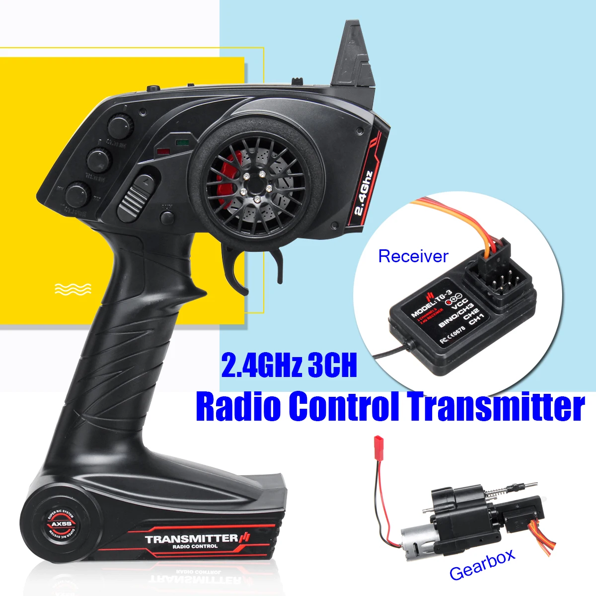 

Gear Box Rc Car Radio Transmitter And Speed Change Throttle Limit Range For WPL 3CH B1 B24 B16 C24 1/16 4WD 6WD Super Active