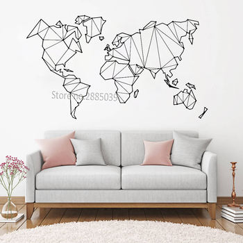 World Map Wall Decals - Shop For High Quality World Map Wall 
