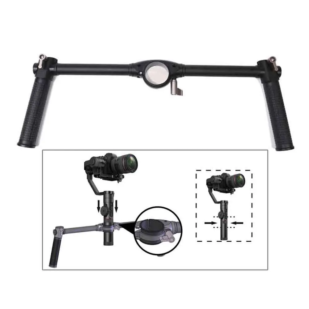 

Gimbal Dual Handheld Extended Handle Aluminum Alloy For Zhiyun Dji Osmo Crane Stabilizer DSLR Camera Photography Studio Video