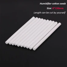 10 pièces 8*150mm humidificateurs filtres coton-tige pour USB Air humidificateur à ultrasons diffuseur d'arôme remplacer les pièces peuvent être coupées