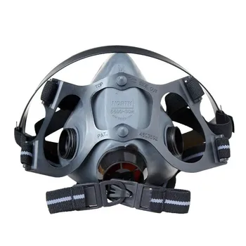 NORTH By Honeywell 550030M 5500 Series Low Maintenance Half Face Paint Spray Dust Proof Mask Respirator Air Purify Medium