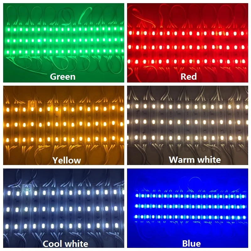 20 шт. 5630 5730 3 светодиодный модуль освещения для знака DC12V водонепроницаемый супер яркий smd СВЕТОДИОДНЫЙ модуль холодный белый