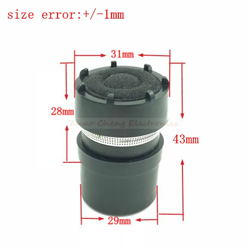 2PCS-Replacement-Wireless-Microphone-Cartridge-Capsule-for-shure-sm-58-slx2-slx4-Handheld-with-Ball-Mesh