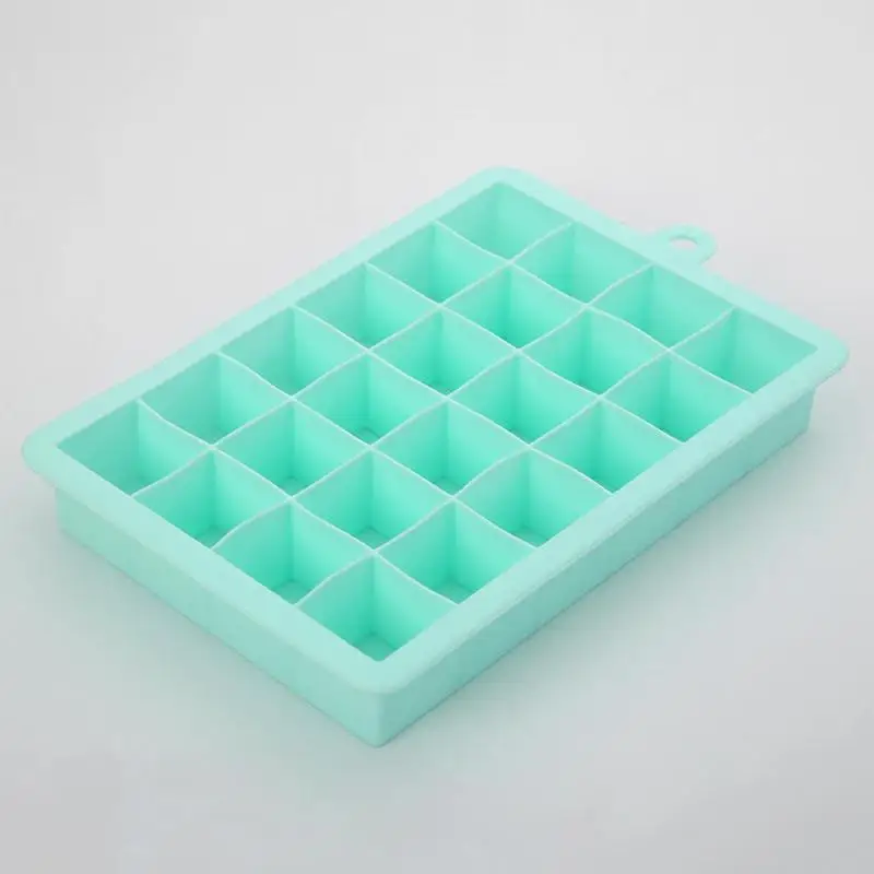 Пищевая силиконовая 24 Сетки DIY многоразовые кубики льда плесень производитель кубиков форма для льда формочка для льда для сока