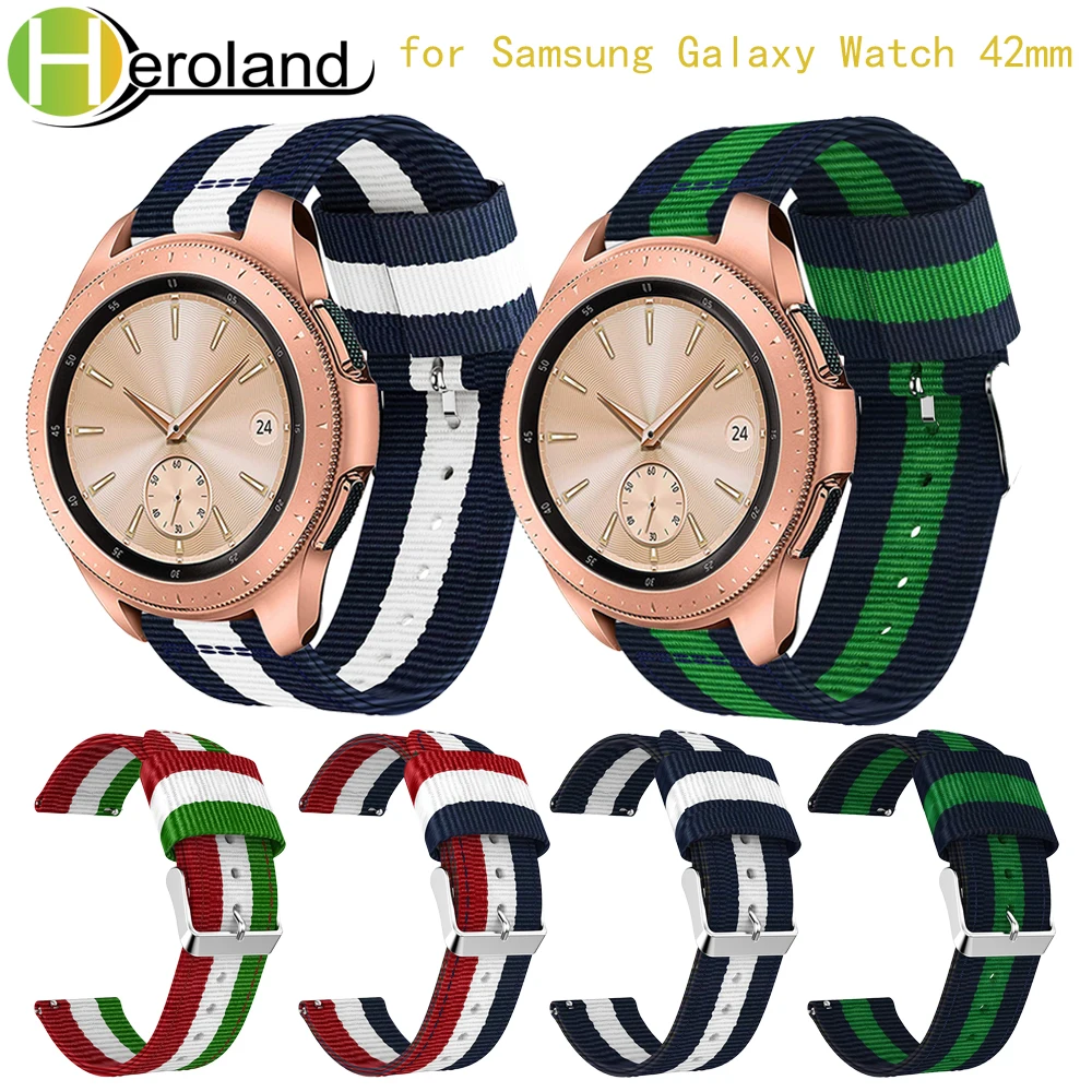 Ремешок нейлоновый для Samsung Galaxy Watch регулируемый браслет смарт-часов Gear s2