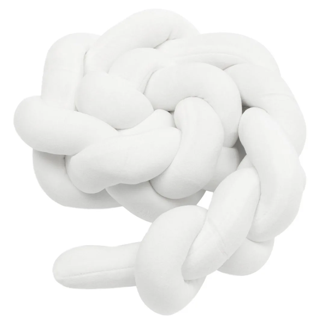 2M/3M Baby Infant Plush Crib Bumper Bed Bedding Cot Braid Pillow Pad Protector