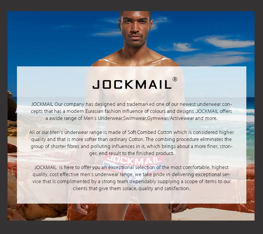 JOCKMAIL high quality Brand Men Underwear Breathable Sexy Mens Briefs Underpants Cotton Comfortable Cueca Male Panties Shorts designer boxer briefs
