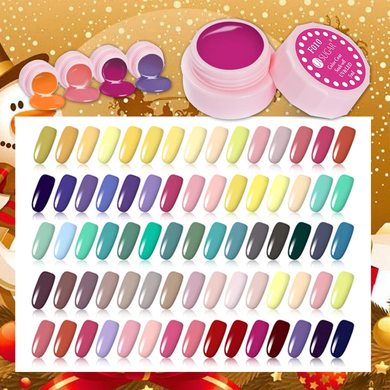 

UR SUGAR 12 Boxes/Set 5ml Christmas UV Gel Nail Polish Soak Off UV LED Curing Color Painting Gel Polish Nail Art Manicure Gel