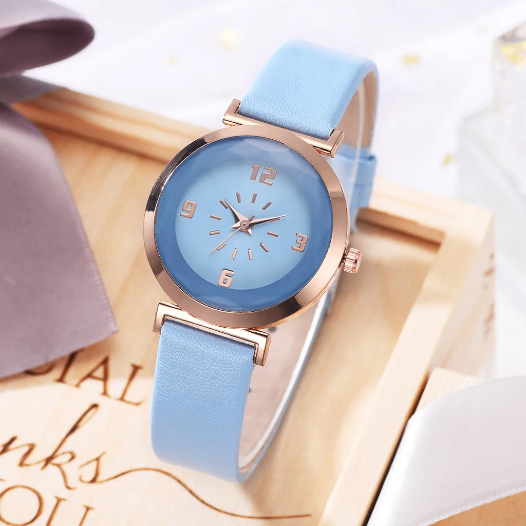 

New Fashion Simple Ladies Multicolor Leather Belt Ladies Watch Quartz Watch women watches dress watch Party decoration gifts g