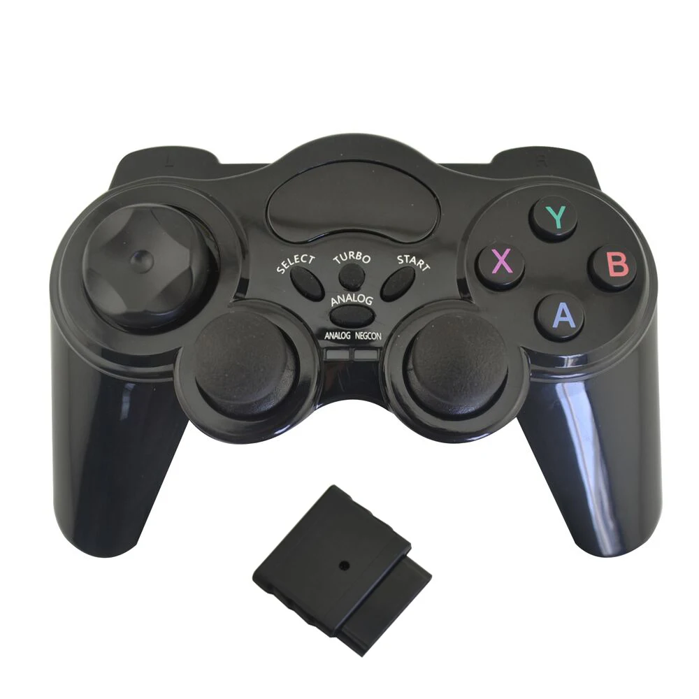 2.4 Wireless Pro controller joystick gamepad ABXY+wireless receiver for PS2 for playstation 2 without virbration