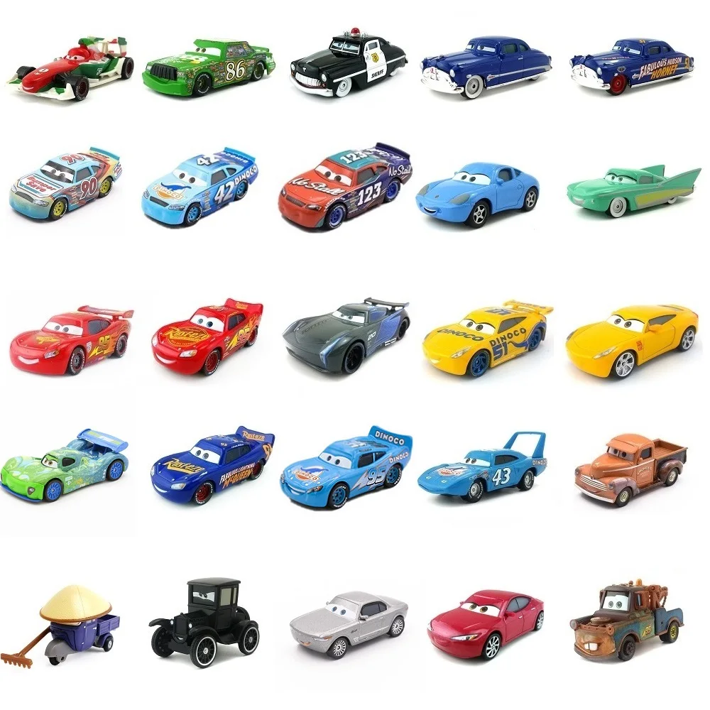 Disney Pixar Cars 3 27 стилей Молния Маккуин матер Джексон шторм Рамирес 1:55 литье под