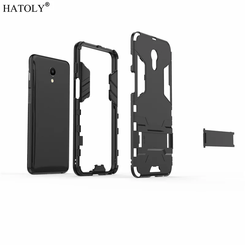 Чехол HATOLY Meizu M6s чехол с резиновой броней робота тонкий жесткий для телефона mblu