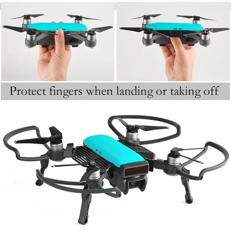 Dji-Spark-Accessories-kit-2-In-1-Propeller-Guard-with-Foldable-Landing-Gear-Gimbal-Camera-Guard (2)