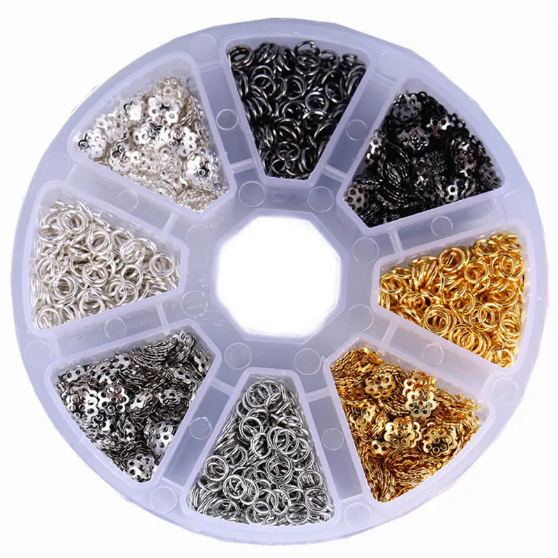 

DIY accessories accessories flower care, open box box installed four different colors with jewelry accessories
