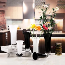 Современная стеклянная ваза Террариум стеклянные контейнеры цветочные свадебные декоративные вазы стол центральные цветочный горшок белый/черный